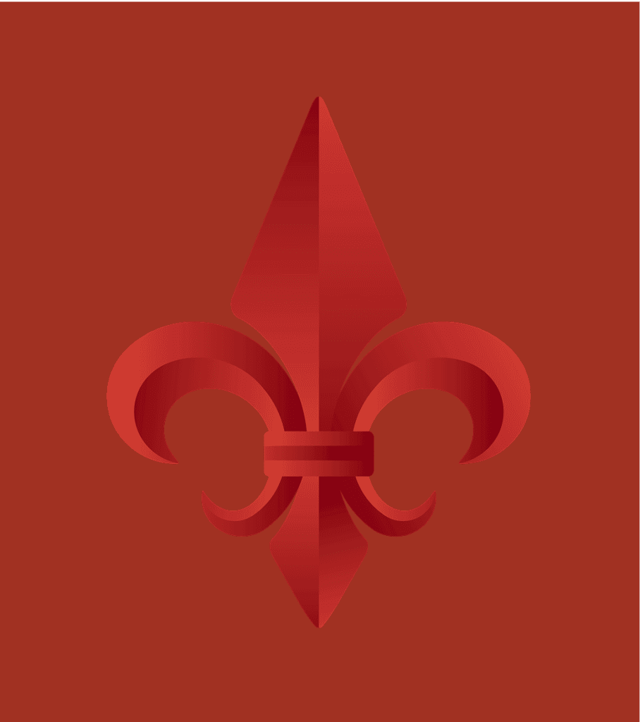 Portman Estate logo in red for London property branding and website design