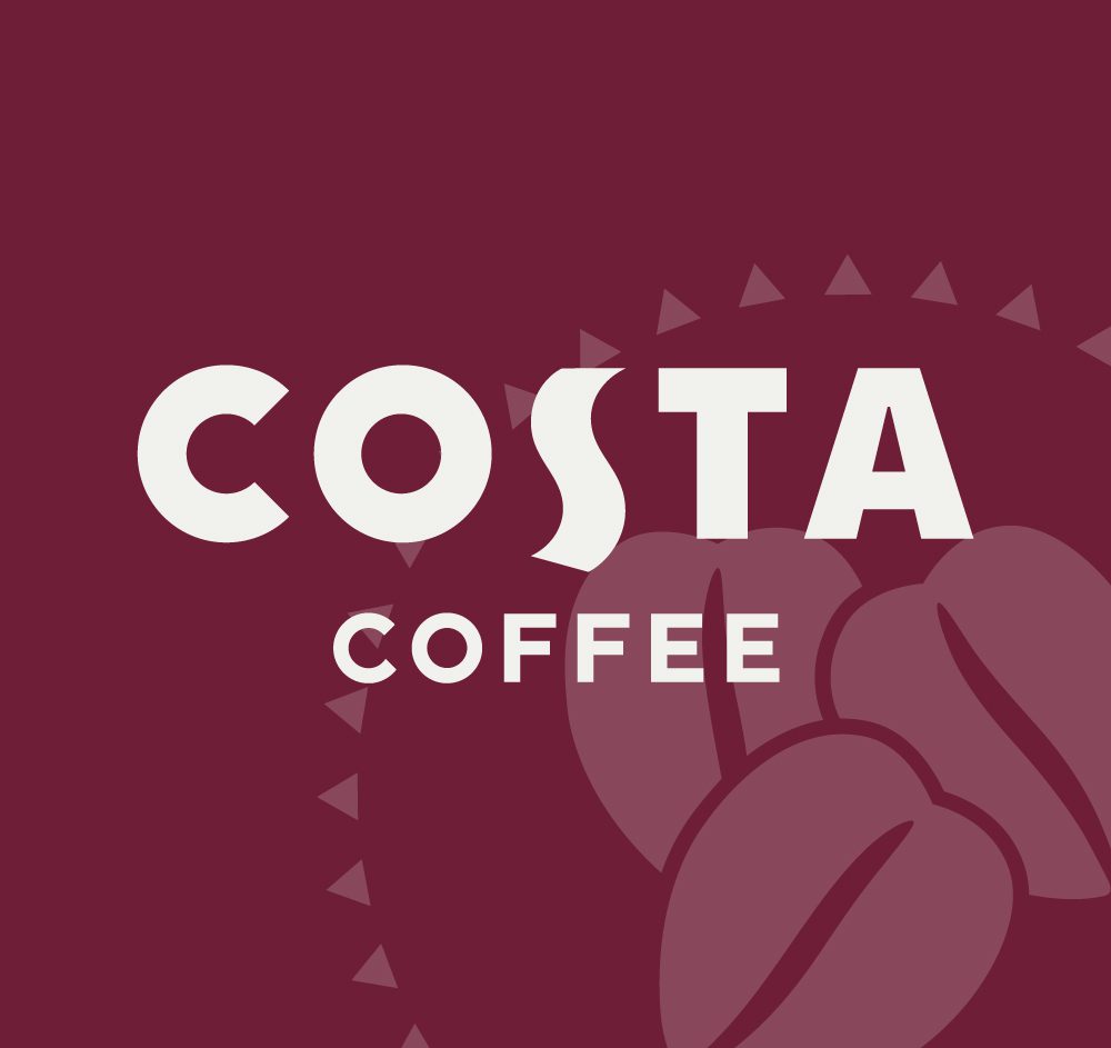 Costa Coffee logo brand guidelines for digital marketing, content production and website design