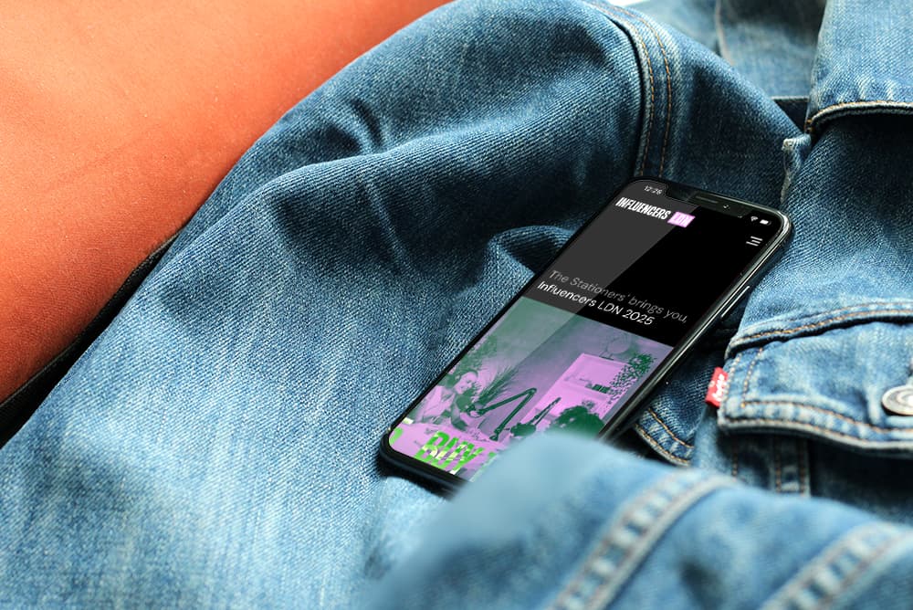 Influencers LDN mobile website design built with CRM-driven web development and digital marketing